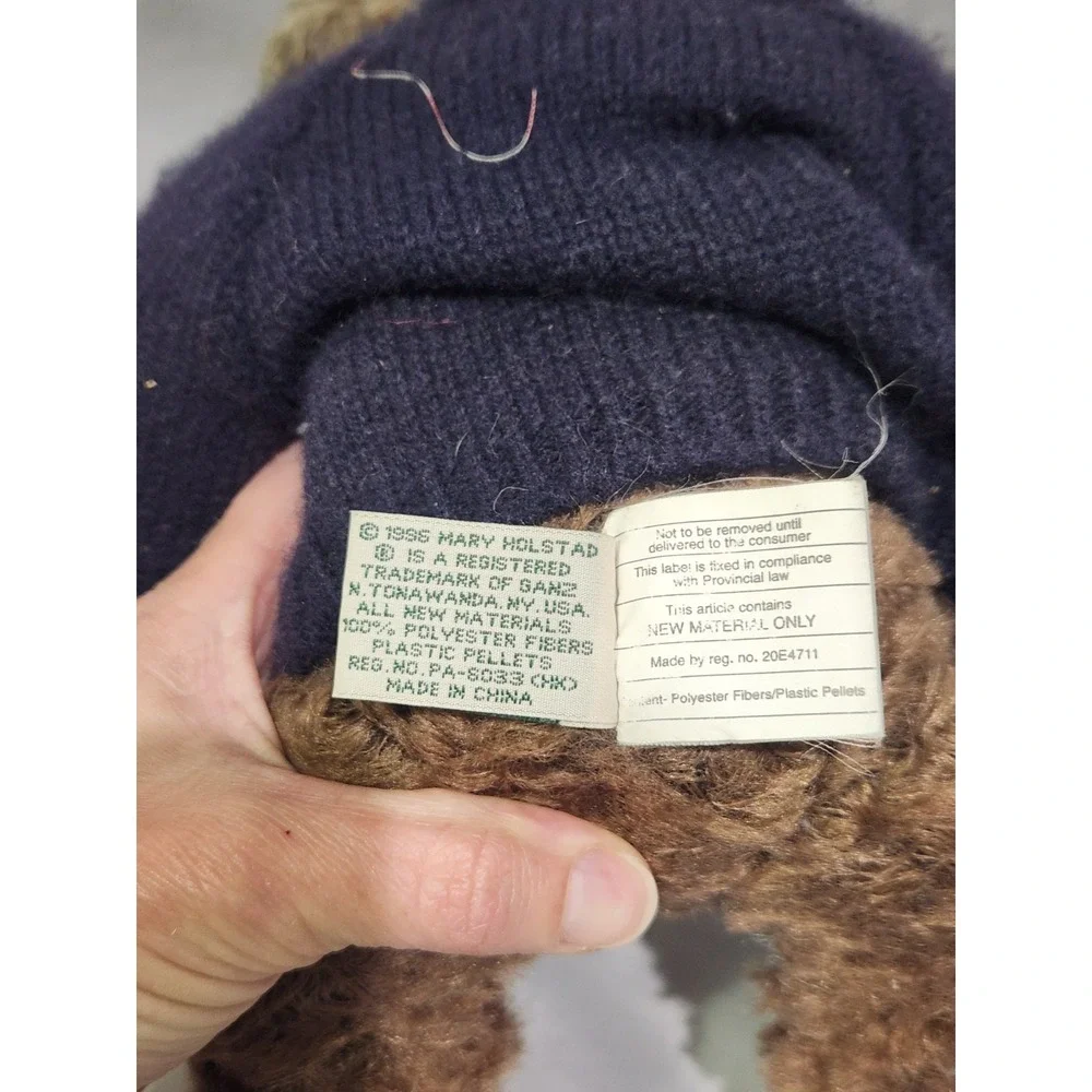 1996 Ganz Cottage Jointed Mohair Teddy Bear Bernie Fully Jointed Wabble Head 13